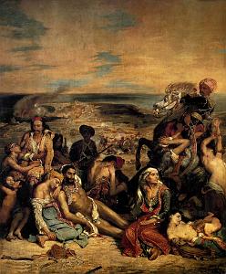 EUGENE DELACROIX-1824 SCENE DES MASSACRES DE SCIO